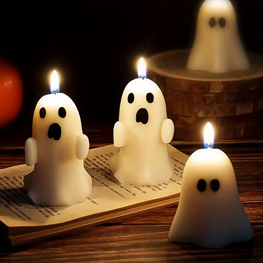 Handgemaakte Halloween Ghost geurkaars